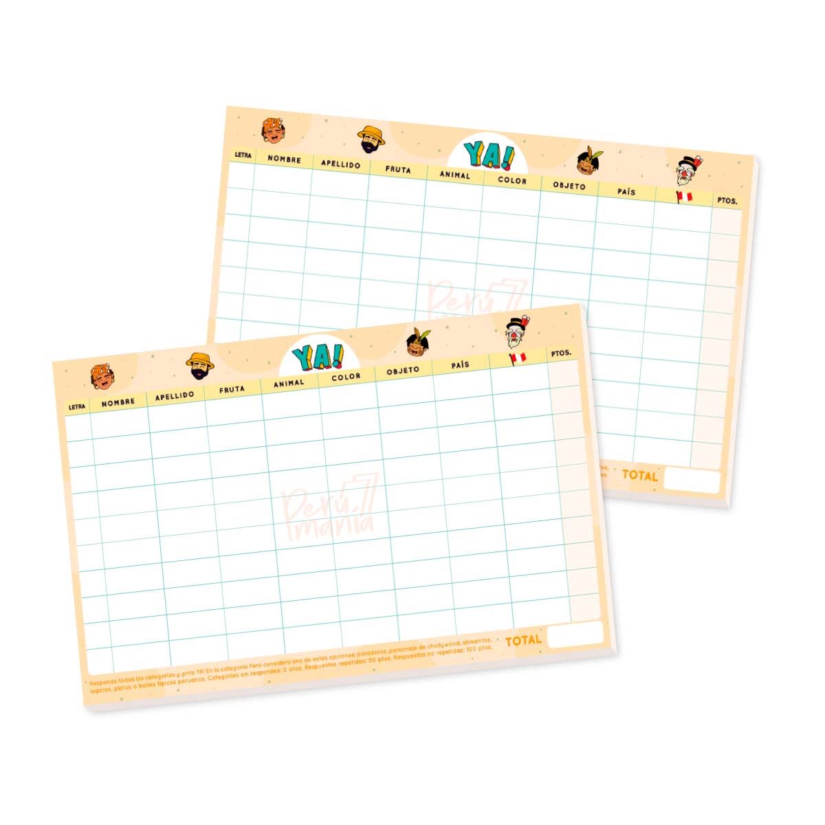 Juego de mesa Klads tutti frutii ¡YA! x 2 unds